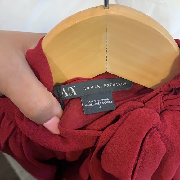 Armani Exchange deep red dress - Picture 3 of 3